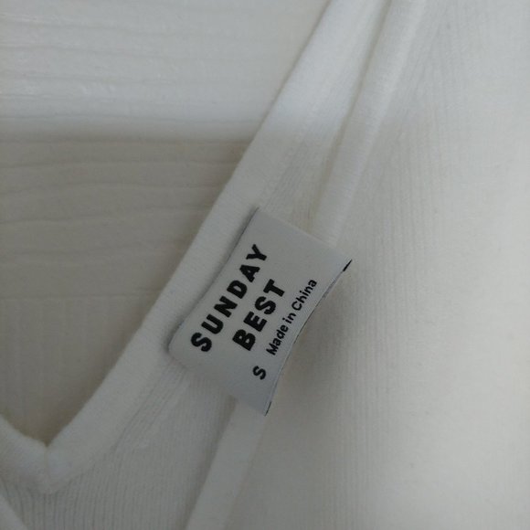 Sunday Best Raegan Tank - Small - White - Picture 5 of 7
